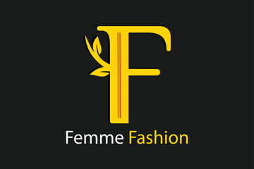 A stylish and elegant fashion F logo design that represents beauty, creativity, and modern trends. Perfect for clothing brands, boutiques, cosmetics, and lifestyle businesses.