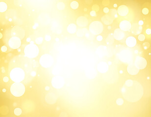 Abstract gold bokeh background