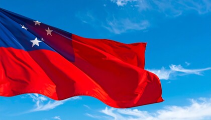 National flag against a clear sky