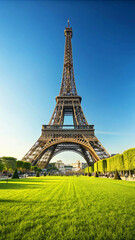 Fototapeta premium Eiffel tower paris france iconic landmark image