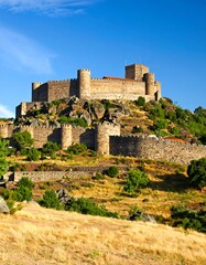 Medieval fortress atop a hill