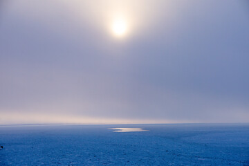 Fototapeta premium Impressions of drift ice and light