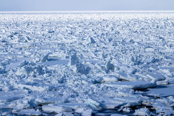Sea of Okhotsk with drifting ice © 多田 智