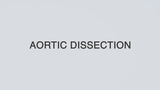 Aortic dissection diagnosed with a hand holding a stethoscope on a white background, highlighting artery health, cardiovascular assessment, medical evaluation, and patient care