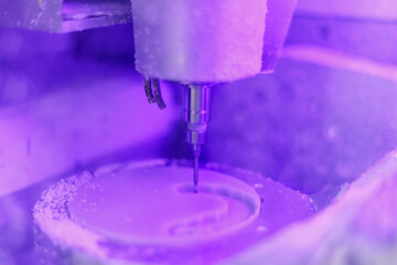 Precision cutting process in a modern manufacturing facility using advanced machinery