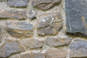 Stone Rock Wall Close Up