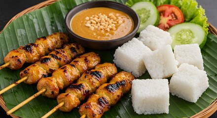 "Pikantne Satay Skewers with Peanut Sauce" © Welaine