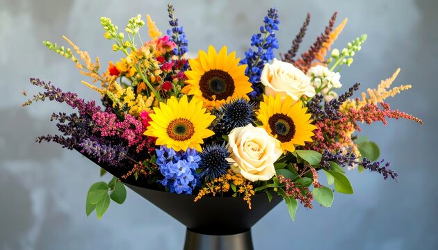 Vibrant autumnal bouquet