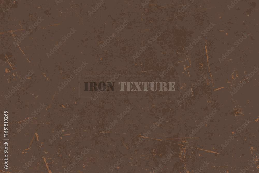 Poster the textured backdrop presents a worn surface, with visible rust, scratches, and spots. this adds de