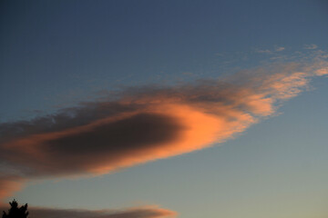 Wired cloud formation in the sky