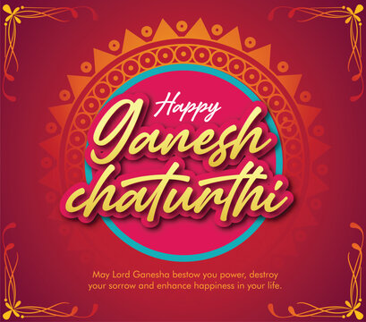 Lord Ganesha , Ganesh festival illustration of Lord Ganpati background for Ganesh Chaturthi festival of India