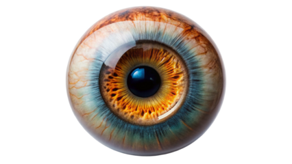 eye of the     human isolated on white background
