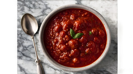 red tomato sauce