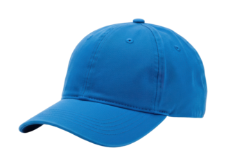 Dynamic blue cap showcase studio product clean fashion accessories isolated on transparent background