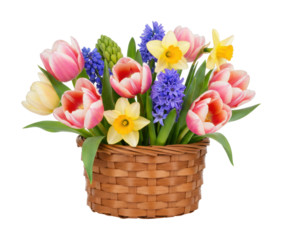 Vibrant flower arrangement floral workshop indoor nature's beauty isolated on transparent background