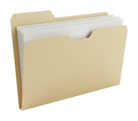 Organizing business documents office space digital content professional environment overhead productivity concept isolated on transparent background