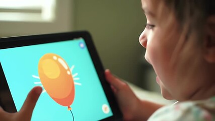 Toddler Tablet Balloon App. - Powered by Adobe