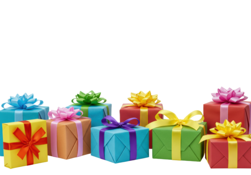 Gift wrapping celebration home decorative objects festive atmosphere joyful surprises isolated on transparent background