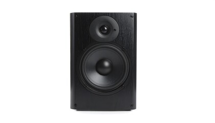 Obraz premium Black speaker front view