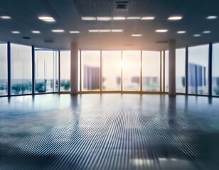 blurred open space in the office minimalist background ethereal ambiance glossy finish tilt shift