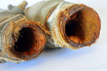 Old and rusted pipes