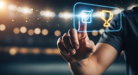 Achievement and success concept