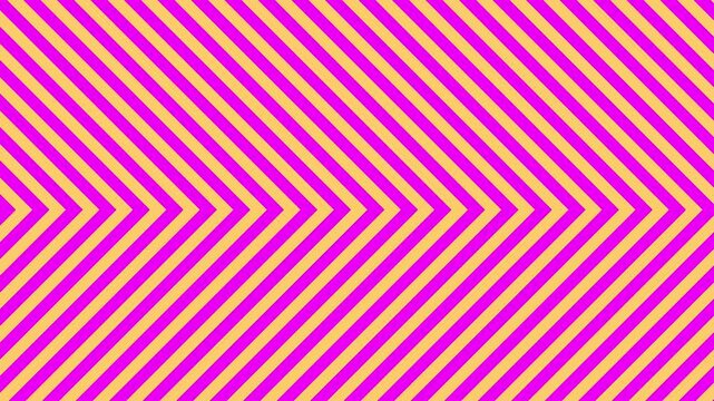 High-contrast purple and yellow diagonal stripes form a chevron pattern that moves seamlessly across the frame. The bold, complementary color combination delivers an energetic aesthetic perfect for ar