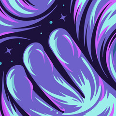 Obraz premium abstract floral background with butterflies