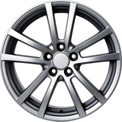 Isolated Alloy Wheel Rim on White Background