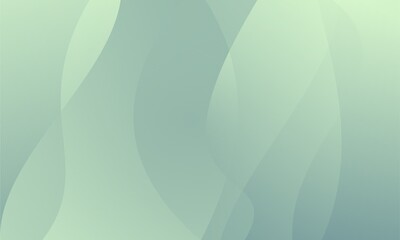Soft Blue Green Abstract Flowing Shapes Background Modern Minimalist Design with Organic Curves
