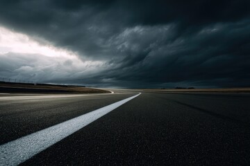 Fototapeta premium Stormy runway