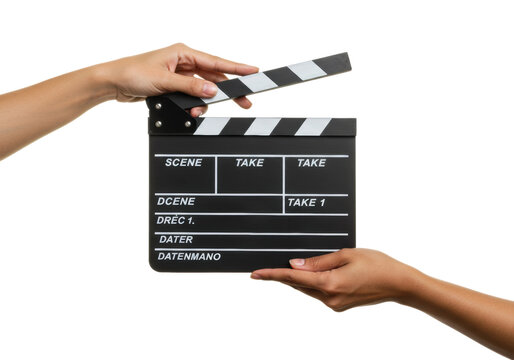 Film production action studio location clapperboard content type creative environment viewpoint cinematic concept isolated on transparent background