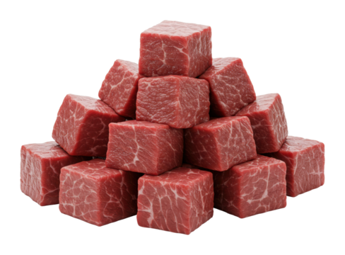 Sizzling meat preparation kitchen food culinary arts freshness and quality isolated on transparent background