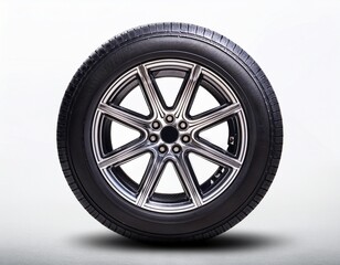 Obraz premium car wheel tire isolated