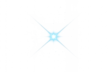 Light flare effect with transparent background illuminating digital image