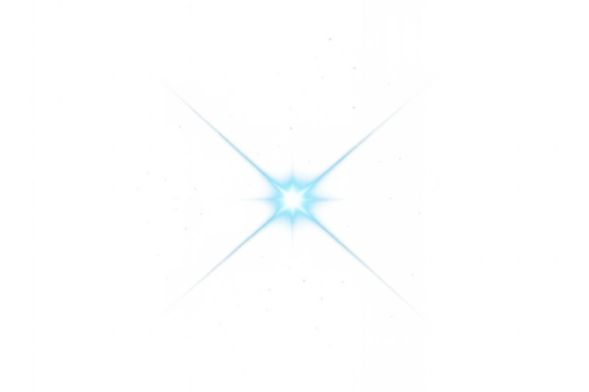 Light flare effect with transparent background illuminating digital image