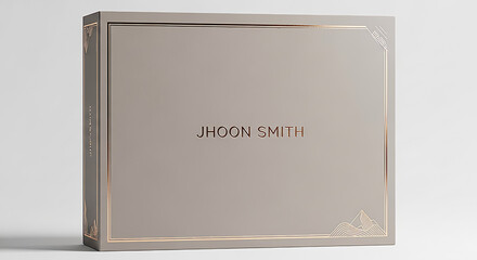 Premium Hard Box Packaging on White Background