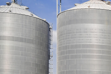 grain silos in central illinois