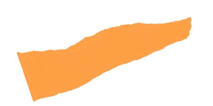 A diagonal orange shape against a black background with pixelated edges visible in the image
