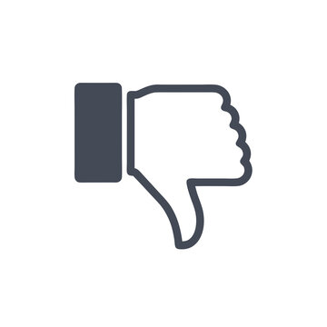 Symbolic Depiction of Disapproval A Negative Opinion Indicated by a Downward-Pointing Thumb Illustration