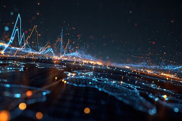 Abstract data visualization of global network