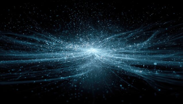 Abstract cosmic energy explosion