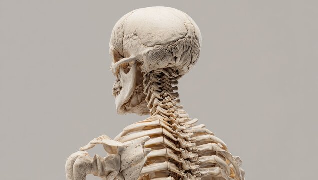 Detailed 3D model of a child's skeleton - Powered by Adobe