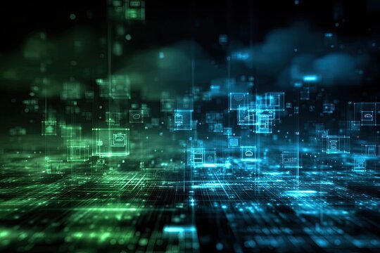 Abstract digital cityscape (2)