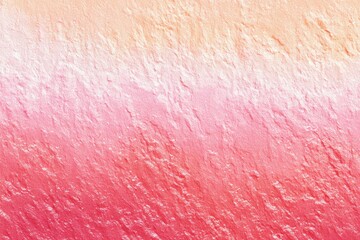 Fototapeta premium Abstract textured surface with gradient hues of peach, pink, and red
