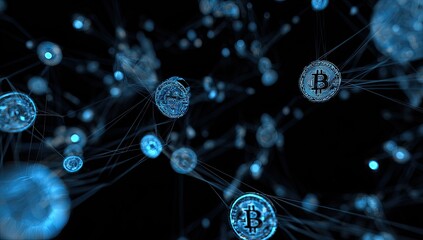 Abstract network of cryptocurrencies