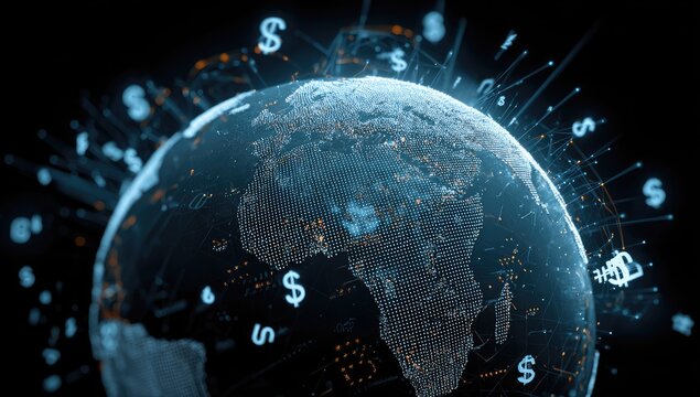 Global finance network - Powered by Adobe