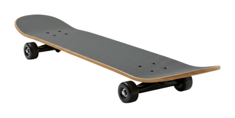 Skateboard tricks showcase urban park action dynamic environment wide angle sport culture isolated on transparent background