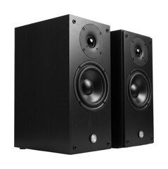 Obraz premium High-quality audio speakers for home use modern electronics indoor setting sound clarity isolated on transparent background