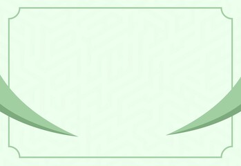 Elegant turquoise certificate background